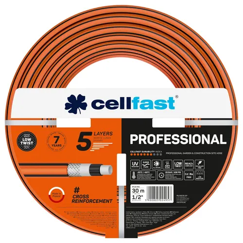 Cellfast Professional Gartenschlauch 1/2 Zoll 30 m 5-lagig von Cellfast