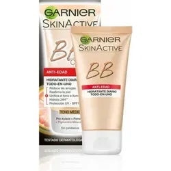 Garnier Skin Naturals BB Cream Anti-Aging Medium 50ml - BB Cream für einen jugendlichen Teint: Leichte, feuchtigkeitsspendende Formel mit Lichtschutzfaktor 15. Perfekt für Frauen, die feine Linien reduzieren und einen strahlenden Look erzielen möchten.