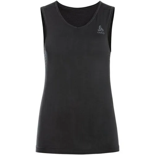 ODLO Damen Unterhemd BL TOP V-neck Singlet PERFORMA - Unterhemden für Damen, aus recycelten Materialien mit Ceramicool-Fasern für optimale Kühlung und Komfort beim Sport und Alltag.