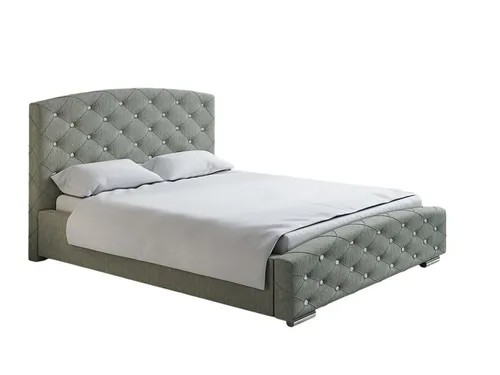 Modernes Polsterbett 180x200 Grau – Stilvolles Doppelbett für Ihr Schlafzimmer - Mittelhohes Bettgestell mit eleganter grauer Polsterung, ideal für modernen Schlafkomfort. Maße: 180 x 224 x 107 cm, für Erwachsene, langlebige Qualität, Montage erforderlich.