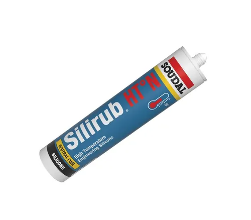 Soudal Silirub HT-N 300ml Hochtemperatursilikon Feuersilikon +280°C schwarz