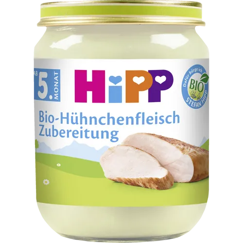 HiPP Bio-Hühnchenfleisch Zubereitung 4062300266353