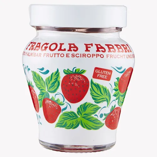 Fabbri Fragola Erdbeere Opaline Erdbeeren in Sirup Glutenfrei 230g