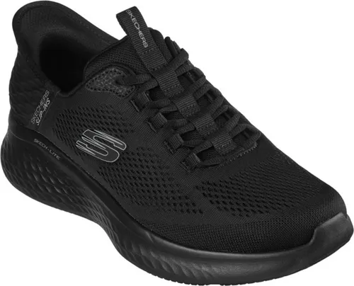 Skechers Skech Lite Pro Herren Sneaker in Schwarz – Komfortabel und Stilvoll - Laufschuhe mit atmungsaktivem Mesh-Obermaterial für optimale Luftzirkulation. Leichte Konstruktion und innovative Skech-lite-Sohle bieten Dämpfung und Halt für jeden Schritt.