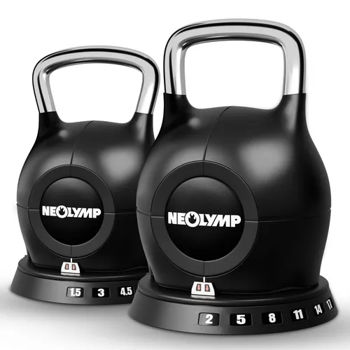 NEOLYMP Kettlebell Set 10 & 2 0kg in schwarz von NEOLYMP