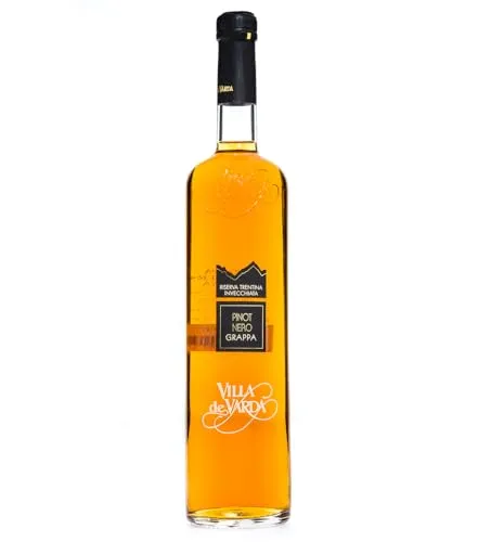 Villa de Varda Grappa Pinot Nero Riserva 0,7 Liter 40% Vol. - Exquisite Tresterbrand mit intensivem Pinot Nero Aroma, perfekt für Genießer und Liebhaber edler Spirituosen.