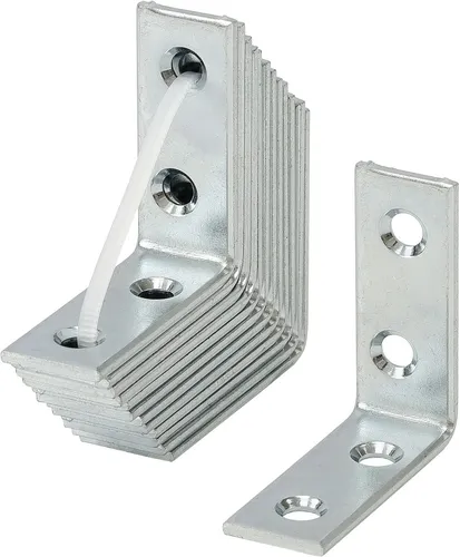 Vormann Stuhlwinkel 40x40x15 mm Stahl verzinkt - 12 Stück