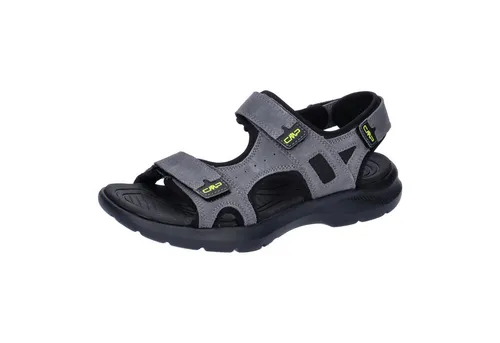 CMP Emby Hiking Sandal grau (U862) 44 - Wanderschuhe für Herren mit robustem Wildleder-Obermaterial und speziell konzipiertem Sohlendesign für optimalen Halt und weniger Fußermüdung. Ideal für Wanderungen und den Alltag.