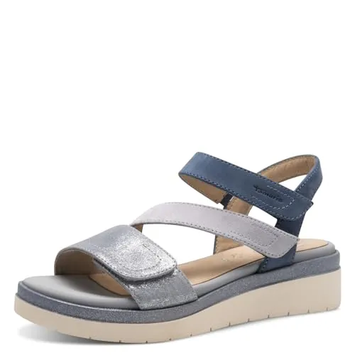 Tamaris COMFORT Sandalette 8-88705-44 MultiAdjustable - Wanderschuhe mit praktischen Klettverschluss und Removable Sock Technologie für individuellen Komfort. Ideal für stilvolle Abenteuer mit optimaler Passform dank WIDEFIT.