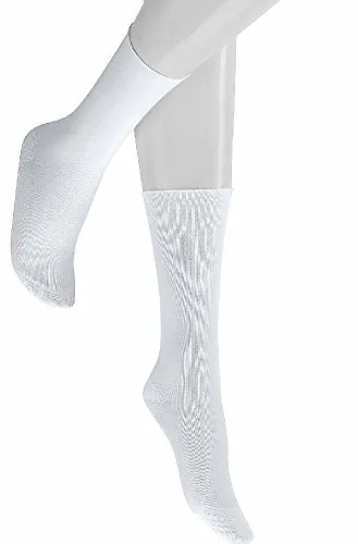 HUDSON Damen Socken Relax Fine Rollrand White 0008 39/42