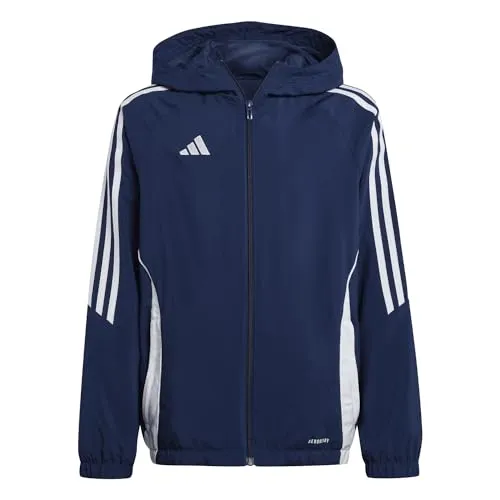 adidas Performance Tiro 24 Windbreaker Kids - Funktionsjacken mit Kapuze, ideal für aktive Kinder, aus atmungsaktivem Polyester für optimalen Komfort und Schutz bei Wind und Wetter.