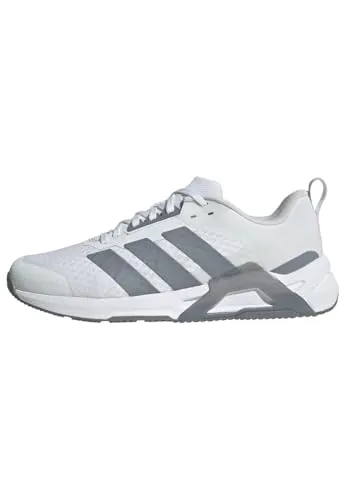 Adidas Damen Dropset Control Training Shoes, FTWR White/Grey/Lucid red, 45 1/3 EU
