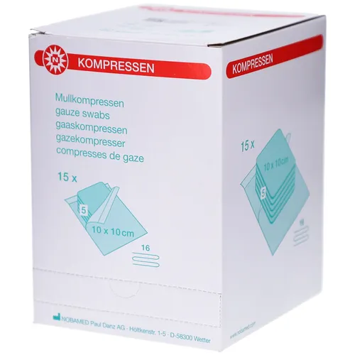 MULLKOMPRESSEN 10x10 cm steril 16fach