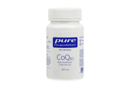Pure Encapsulations CoQ10 250 mg Kapseln - Coenzym Q10 Nahrungsergänzung, biologisch aktiv und hoch bioverfügbar – ideal für mehr Energie und Leistungsfähigkeit ab 30 Jahren.