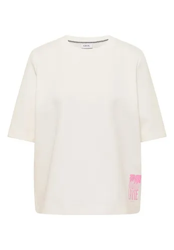 CECIL Sweatshirt Backprint FP in Vanilla White von CECIL
