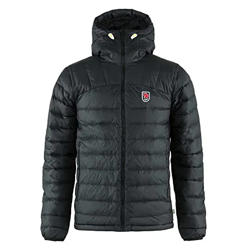 Fjällräven Herren Expedition Pack Down Hoodie Jacke, Black, M - Daunenjacke aus leichtem, ethisch hergestelltem Material, ideal für kalte Wetterbedingungen mit praktischer Innentasche.