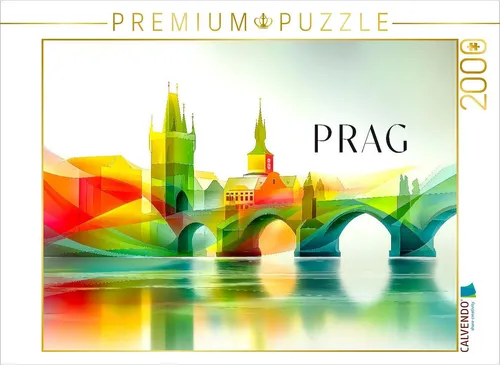 CALVENDO Puzzle Prag | 2000 Teile Lege-Größe 90x67cm Foto-Puzzle für glückliche Stunden