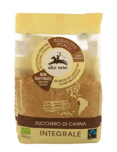 Alce Nero Brauner Bio-Zucker 500g