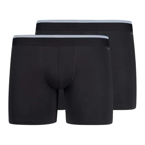 Skiny Herren Pants Long Leg 2er Pack - Komfortable Funktionsunterwäsche in Black - Funktionsunterwäsche, körpernah geschnitten mit hohem Tragekomfort und angenehmer Passform für den ganzen Tag.