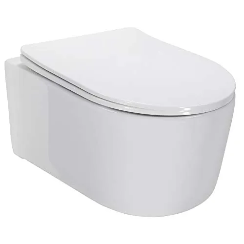Adige Design Hänge WC spülrandlos mit Softclose Sitz
