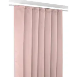 Beautex Verdunkelungsvorhang Rosa 140x245 cm - Gardinen mit Kräuselband, verdunkelnd und ideal für einen ruhigen Schlaf oder Privatsphäre. Pflegeleicht und bis 30 Grad waschbar.