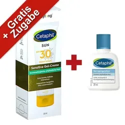 Cetaphil Sun Daylong SPF 30 Sensitive Gel-Creme - Sonnenpflege für sonnenempfindliche Haut, extra leichte, fettfreie Formulierung, schweiß- und wasserresistent – ideal bei Sonnenallergien und Mallorca-Akne.