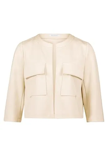 Betty&Co Blusenblazer - Elegante Funktionsjacke - Funktionsjacken mit gerader Passform, 3/4-Ärmeln und praktischem Rundhals-Ausschnitt. Ideal für einen stylishen Look im Alltag.
