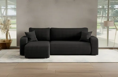 Kaiser Möbel Ecksofa MILANO L mit Schlaffunktion in schwarz von Kaiser Möbel