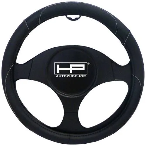 HP Autozubehör Lenkradbezug (Ø x H) 39cm x 4cm Polyurethan (PU) Schwarz 37 - 39cm