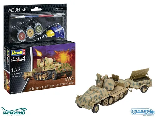 Revell sWS mit Flak43 und Sd.Ah58 Ammo 63293 von Revell Modellbau