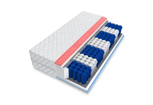 CANIS Matratze 80x200 cm - Taschenfederkern H3 mit 7 Zonen - Matratze für Erwachsene und Jugendliche, orthopädisch, punktelastisch und atmungsaktiv. Ideal für Druckentlastung und ganzkörperliche Unterstützung. Abnehmbarer, waschbarer Bezug, Allergiker geeignet.