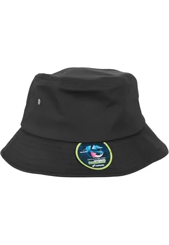Flexfit Fischerhut Nylon Bucket, black, One Size, 5003N