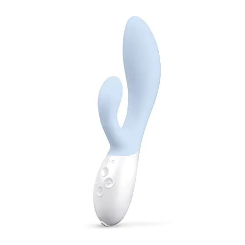 Lelo Ina 3 Vibrator mit Klitoris-Stimulator - Sexspielzeug für Damen, 18,7 cm, mit ergonomischer Form und modernem Design für gleichzeitige G-Punkt- und Klitorisstimulation. Ideal für solo oder Paare, wasserdicht und leise.