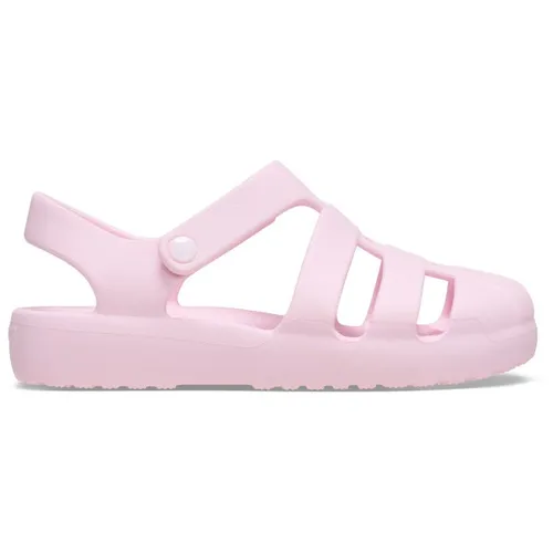Crocs Kid's Classic Fisherman Sandalen 33-34 - Rosa - Leichte und strapazierfähige Wanderschuhe mit Klettverschluss, ideal für aktive Kinder. Perfekt für Freizeitaktivitäten und Abenteuer im Freien.