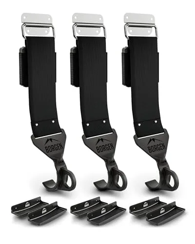 Borgen Fahrrad Wandhalterung - einstellbare Fahrradhalterung für die Wand - E-Bike, Rennrad, MTB, Rennrad kompatibel - gummierter Haken gegen Kratzer