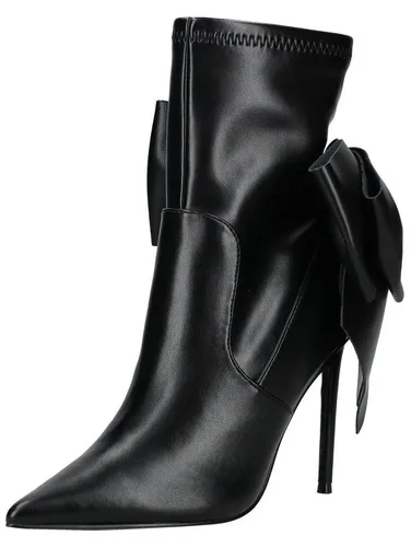 STEVE MADDEN High-Heel-Stiefelette aus Lederimitat - Elegante Stiefelette in Schwarz mit 11 cm Stilettoabsatz, ideal für schicke Anlässe. Bequem mit Reißverschluss und 16 cm Schafthöhe, perfekt für einen stilvollen Auftritt.