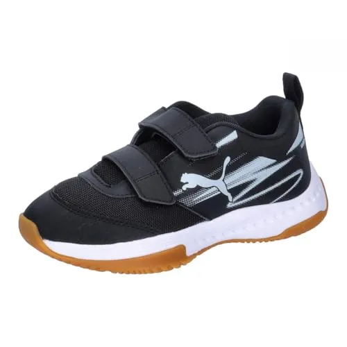 PUMA Varion II V Jr Hallenschuhe - Robuste Hallenschuhe für Kinder mit Klettverschluss, Variofoam-Dämpfung und atmungsaktivem Variomesh für optimalen Komfort und Halt bei sportlichen Aktivitäten.