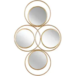 Wandspiegel LESCAR 50 cm x 80 cm in gold von Beliani