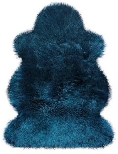 Heitmann Australisches Lammfell indigoblau - Läufer aus hochwertigem australischem Lammfell in edlem indigoblau, sorgt für Wärme und Stil in jedem Raum.