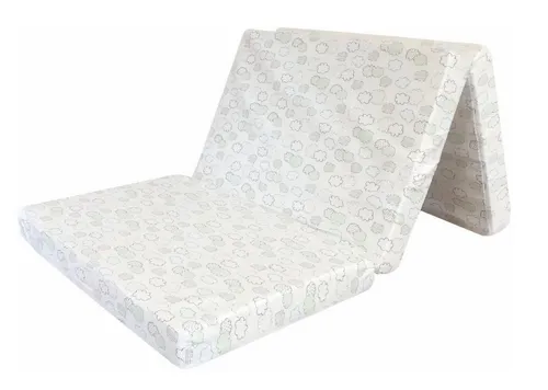 Kindermatratze Alvi faltbare Reisebettmatratze für Baby & Kinder Exclusiv, Alvi®, mit Tragetasche, Größe: 60 x 120 x 6 cm, Kern: Schaumstoff, klappbare Matratze bis 30°C waschbar, 100% Polyester