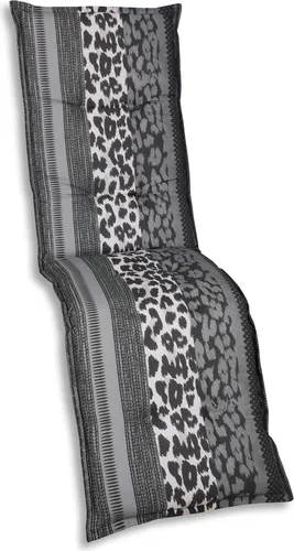 GO-DE Textil, Relaxauflage Relaxstuhl, 1er Set, Farbe: anthrazit, Maße ca.: 170 cm x 50 cm x 7 cm, Rückenhöhe: 75 cm