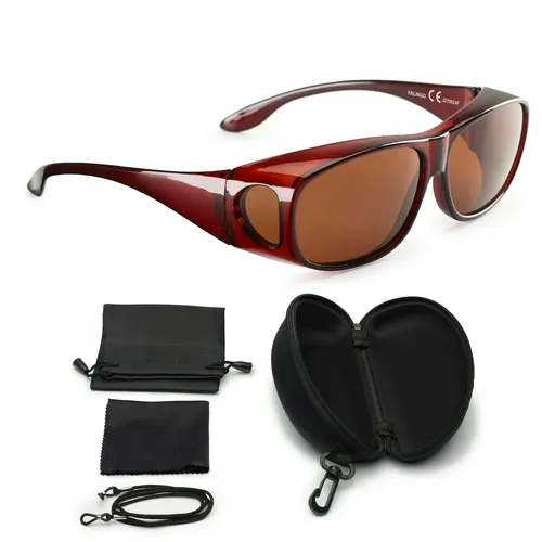 FALINGO Überzieh Sonnenbrille CLASSIC EDITION in braun von FALINGO