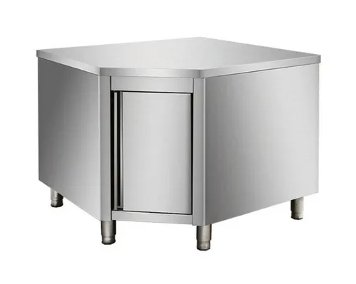 Produktbild Skyrainbow Arbeitsschrank aus Edelstahl, Eckmodul 700er Bautiefe