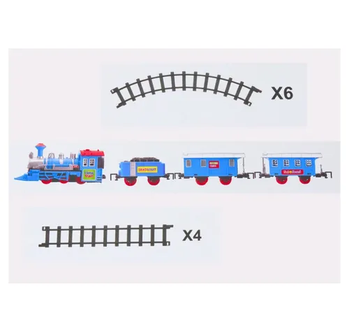 LeanTOYS Spielzeugeisenbahn-Erweiterung mit 3 Wagen