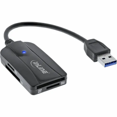InLine® Card Reader USB 3.1 USB-A für SD/SDHC/SDXC microSD UHS-II kompatibel