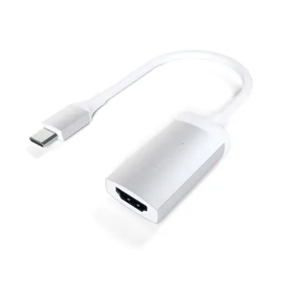Satechi USB-C auf 4K HDMI Adapter Silber - Zubehör Apple-CPU, edles Design und hochwertige Qualität für gestochen scharfe 4K Bildübertragung.