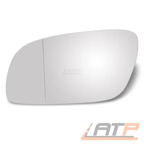 SPIEGELGLAS AUßENSPIEGEL LINKS ASPHÄRISCH BEHEIZBAR FÜR VW TOURAN 1T BJ 03-09