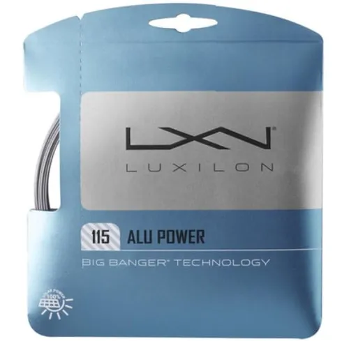 Luxilon Tennissaite Alu Power 1.15 (Haltbarkeit+Power) silber 12m Set