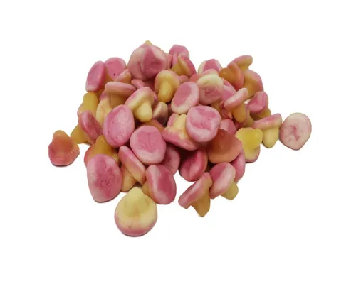 Fruchtgummi Bären & Co. Süßigkeit, Fruchtgummi Jelly Mushrooms fruchtig weiche Pilze halal 300g