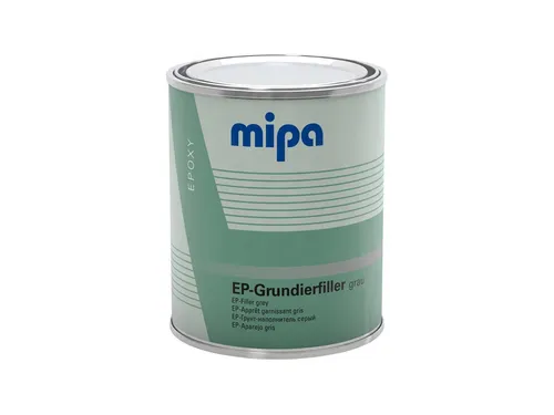 MIPA 2K Epoxy Grundierfüller 2:1 EP-Grundierung, 1Ltr. - Farben & Lacke – Hochwertige 2K-Grundbeschichtung für Stahl und NE-Metalle mit erstklassigem Korrosionsschutz, ideal als Naß-in-Naß Füller.